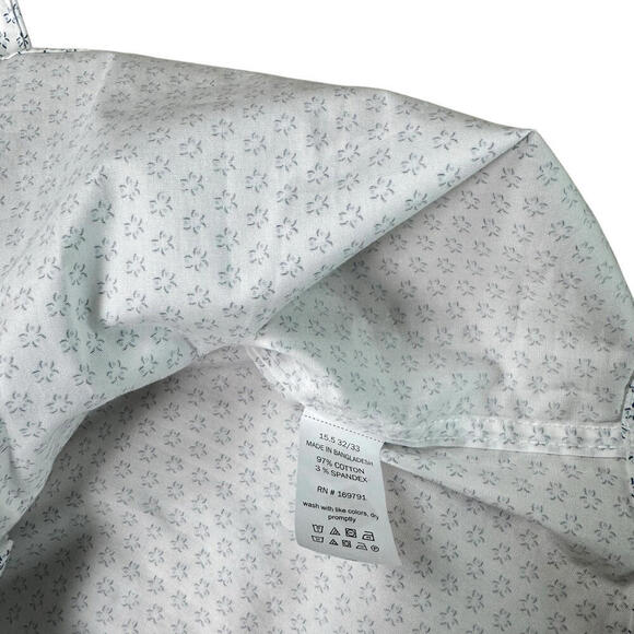 NWT Scotch & Soda Amsterdam Dress Shirt Sz 15.5 32/33 Geometric Blue Multi $180 - Picture 8 of 11